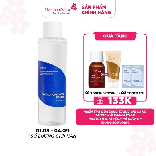 Isntree Nước Hoa Hồng Hyaluronic Acid Toner 200ml