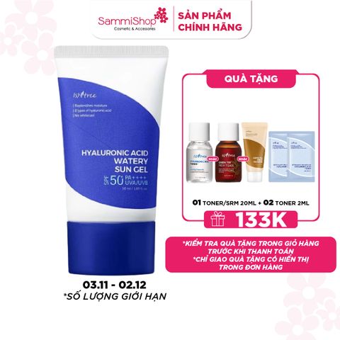 Isntree Gel Chống Nắng Hyaluronic Acid Watery Sun Gel 50ml