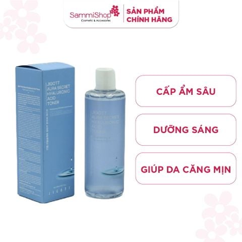 Jigott Nước hoa hồng Aura Secret Hyaluronic Acid Toner 300ml