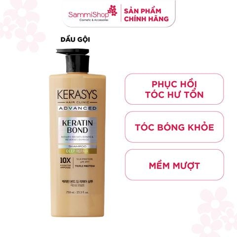 Kerasys Dầu gội Advanced Keratin Bond Deep Repair Shampoo 600ml