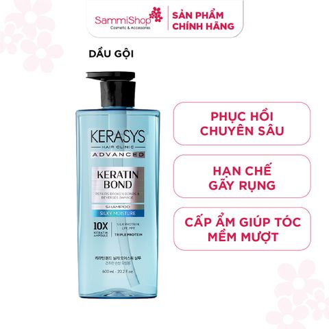 Kerasys Dầu gội Advanced Keratin Bond Silky Moisture Shampoo 600ml