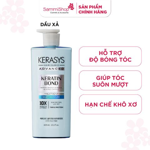 Kerasys Dầu xả Advanced Keratin Bond Silky Moisture Treatment 600ml
