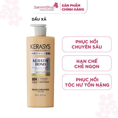 Kerasys Dầu xả Advanced Keratin Bond Deep Repair Treatment 600ml