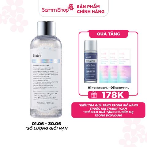 APP+WEB 01.06 - 30.06 Dear, Klairs Nước hoa hồng Freshly Juiced Vitamin Essence Toner 180ml