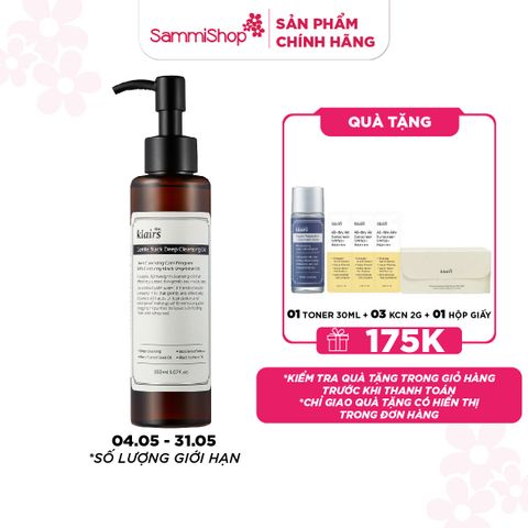 APP-WEB 04.05 - 31.05 Dear, Klairs Dầu tẩy trang Gentle Black Deep Cleansing Oil 150mL ver 2