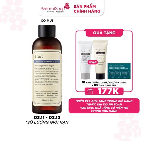 Dear, Klairs nước hoa hồng Supple Preparation Facial Toner 180ml