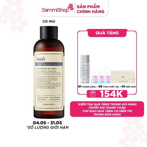 Dear, Klairs nước hoa hồng Supple Preparation Facial Toner 180ml