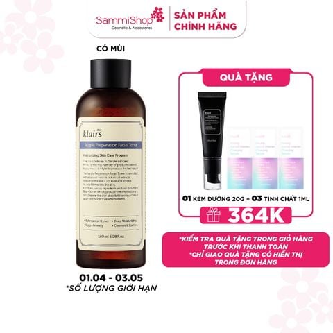 Dear, Klairs nước hoa hồng Supple Preparation Facial Toner 180ml