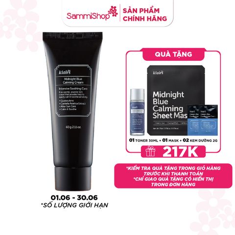 APP+WEB 01.06 - 30.06 Dear, Klairs Kem dưỡng Midnight Blue Calming Cream 60g