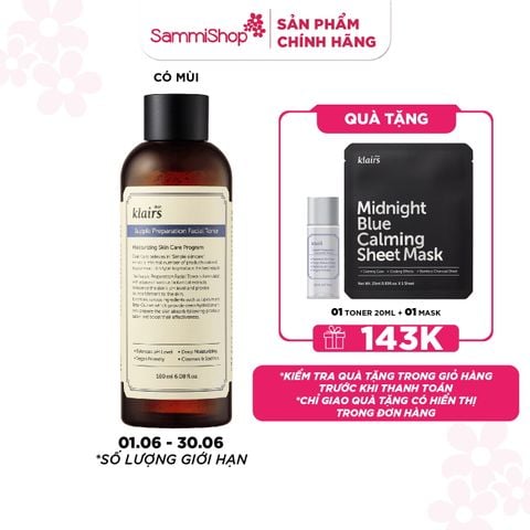 Dear, Klairs nước hoa hồng Supple Preparation Facial Toner 180ml