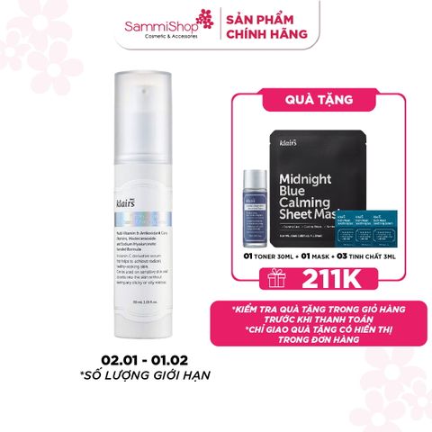 APP+WEB 02.01 - 01.02 Dear, Klairs Tinh chất Freshly Juiced Vitamin Charging Serum 30ml