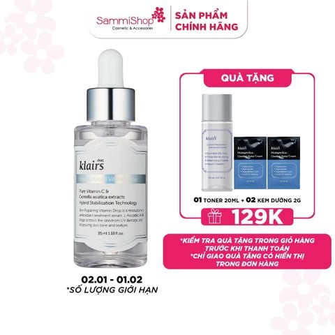 Dear, Klairs Tinh chất Freshly Juiced Vitamin Drop 35mL