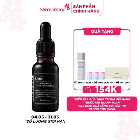 Dear, Klairs Tinh chất Midnight Blue Youth Activating Drop
