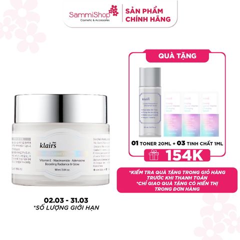 Dear, Klairs Mặt nạ Freshly Juiced Vitamin E Mask 90g