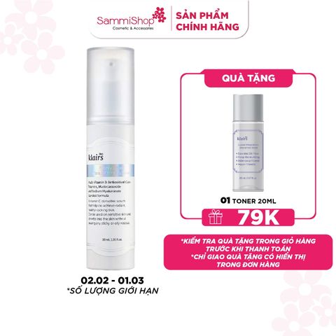 Dear, Klairs Tinh chất Freshly Juiced Vitamin Charging Serum 30ml