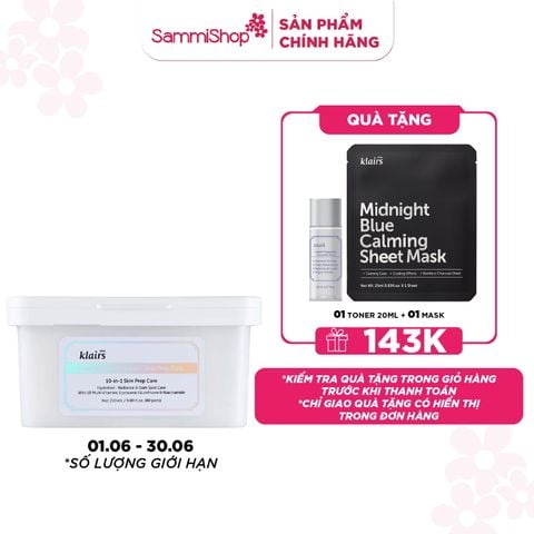Dear, Klairs Mặt nạ giấy Freshly Vitamin Skin Prep Pads 290ml