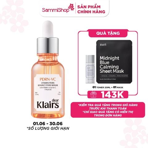 Dear Klairs Tinh chất Vitamin PDRN Bouncy Pore Serum 35 mL