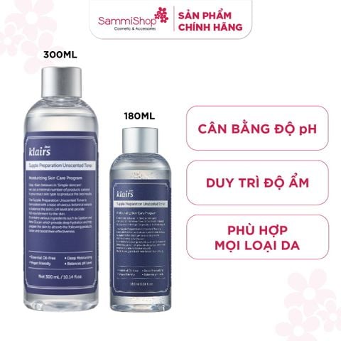 Dear, Klairs nước hoa hồng Supple Preparation Unscented Toner