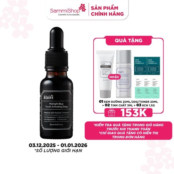 Dear, Klairs Tinh chất Midnight Blue Youth Activating Drop