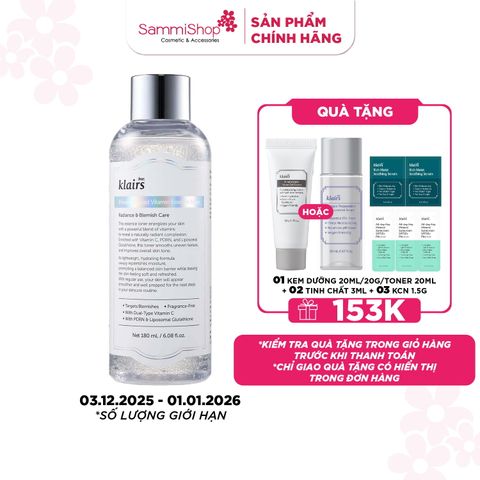 Dear, Klairs Nước hoa hồng Freshly Juiced Vitamin Essence Toner 180ml