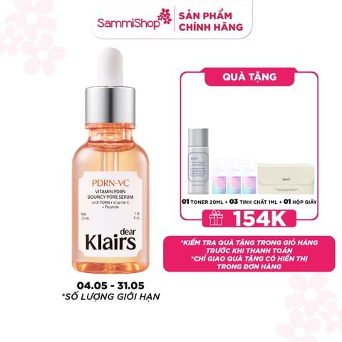 Dear Klairs Tinh chất Vitamin PDRN Bouncy Pore Serum 35 mL