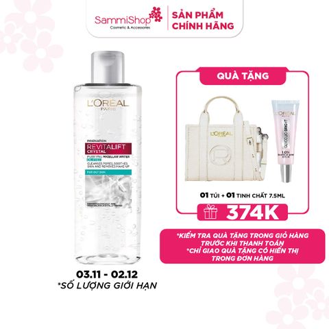 APP-WEB 03.11 - 02.12 Loreal Nước tẩy trang Revitalift Crystal Puriying Micellar Water 400ml