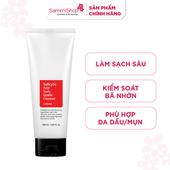 APP+WEB 01.06 - 30.06 COSRX Sữa rửa mặt Salicylic Acid Daily Gentle Cleanser 150ml