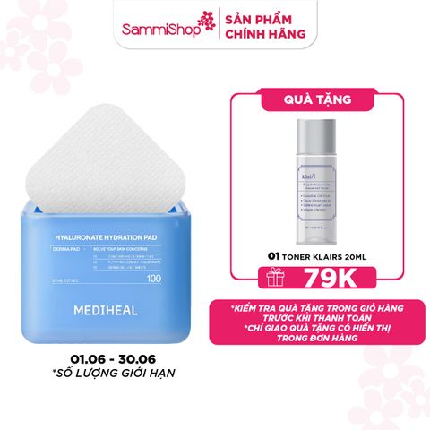 Mediheal Mặt nạ dưỡng da Hyaluronate Hydration Pad 160ml