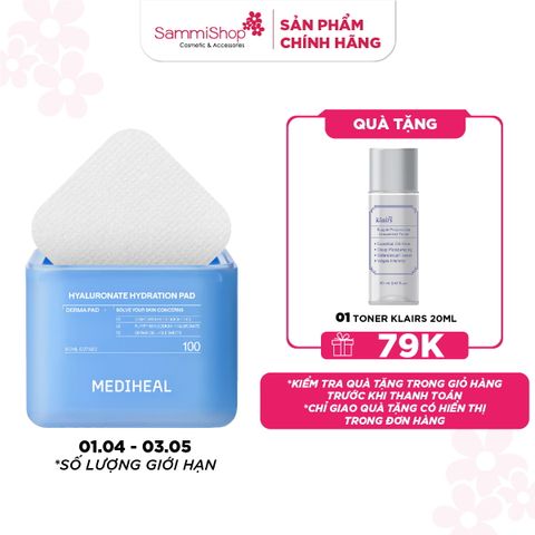 Mediheal Mặt nạ dưỡng da Hyaluronate Hydration Pad 160ml