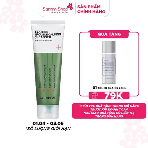 Mediheal Sữa rửa mặt Teatree Cleanser Trouble Calming 120ml