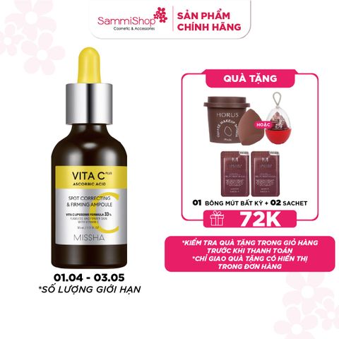 Missha Tinh chất Vita C Plus Spot Correcting & Firming Ampoule 30ml
