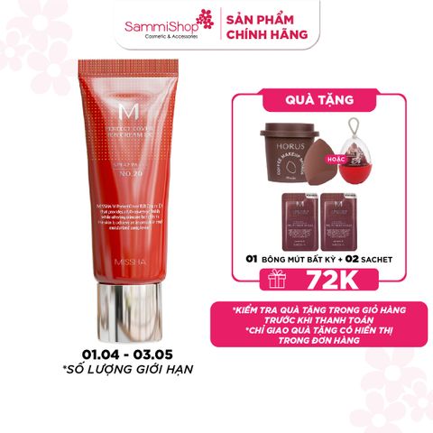 Missha Kem nền M Perfect Cover BB Cream EX SPF42 PA+++ 20ml