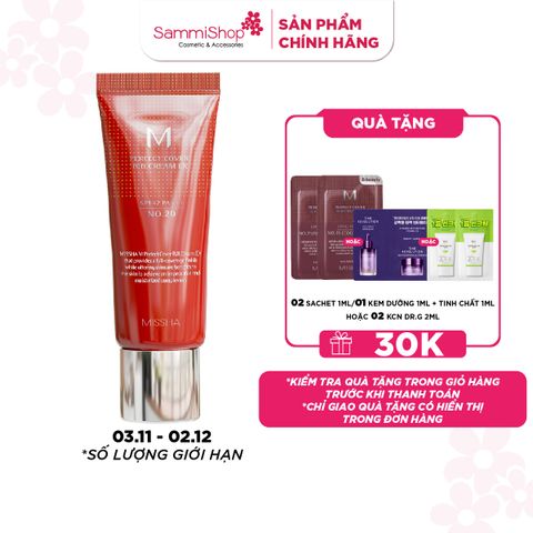Missha Kem nền M Perfect Cover BB Cream EX SPF42 PA+++ 20ml