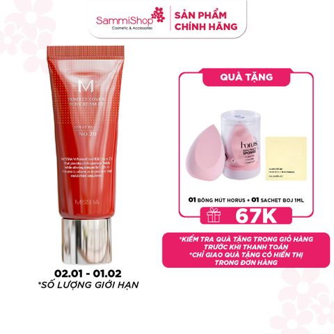Missha Kem nền M Perfect Cover BB Cream EX SPF42 PA+++ 20ml