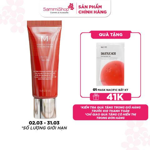 Missha Kem nền M Perfect Cover BB Cream EX SPF42 PA+++ 50ml