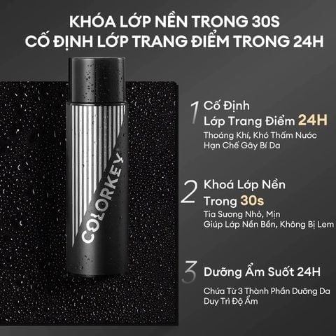 01.05 - 31.05 COLORKEY Xịt khóa trang điểm Airy Soft Matte Setting Spray - Oily Skin 100ml