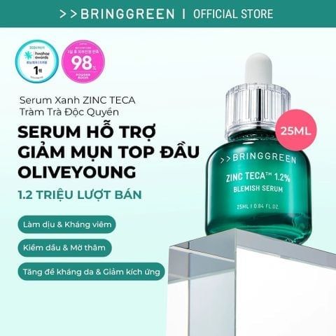 APP-WEB SPIKEDAY 14.04 - 16.04 Bring Green Tinh chất Zinc Teca Blemish Serum 25ml
