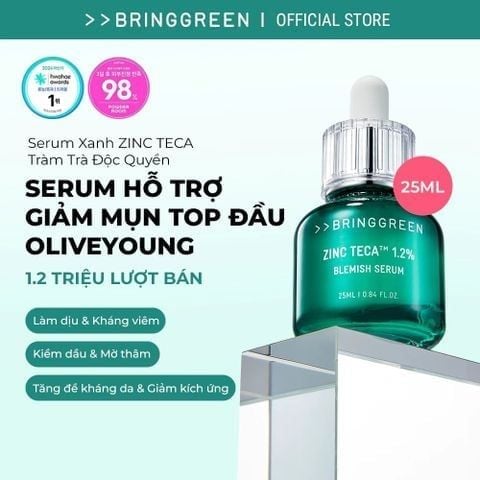 APP-WEB 01.04 - 03.05 Bring Green Tinh chất Zinc Teca Blemish Serum 25ml