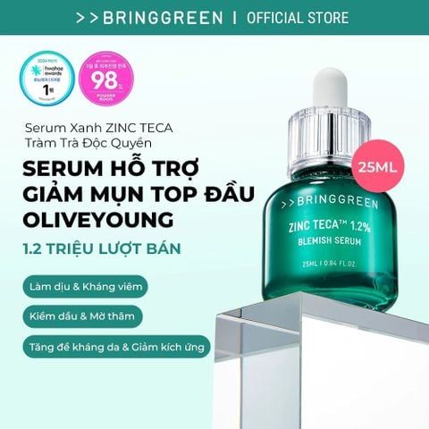 M1T1 01.04 - 15.04 Bring Green Tinh chất Zinc Teca Blemish Serum 25ml
