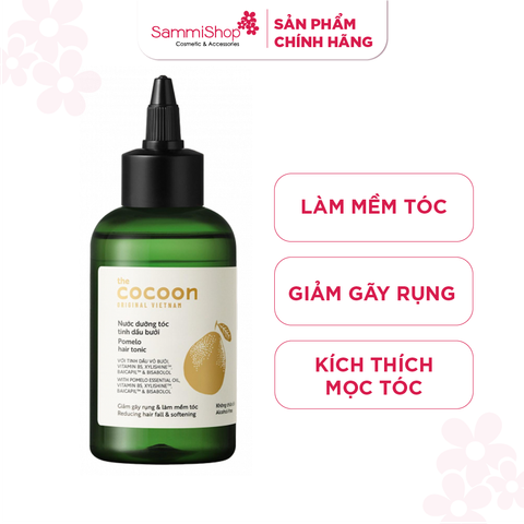 01.06 - 30.06 COMBO Cocoon Nước dưỡng tóc tinh dầu bưởi pomelo hair tonic 140ml - nắp vặn + Cocoon Tẩy da chết cà phê Đak Lak (200ml)