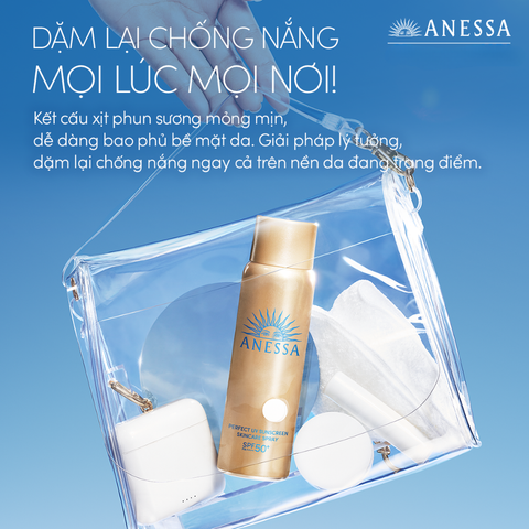 Anessa Xịt chống nắng dưỡng da đa năng Perfect UV Sunscreen Skincare Spray NA 60g ver 2