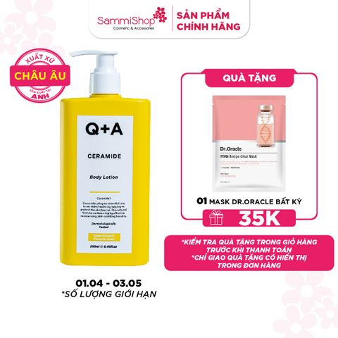 Q+A Sữa dưỡng Ceramide Body Lotion 250ml