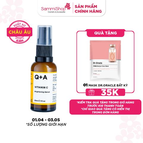 Q+A Tinh chất Vitamin C Brightening Serum 30ml