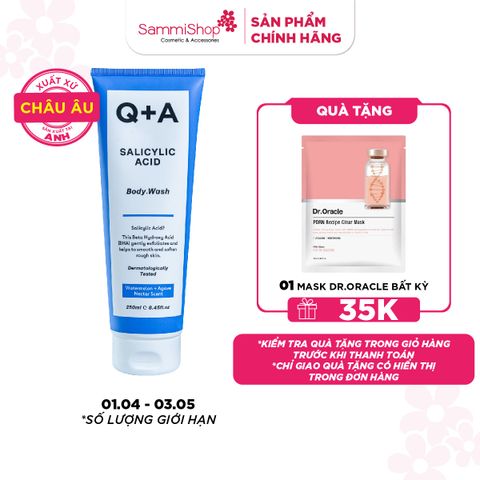 Q+A Sữa tắm Salicylic Acid Body Wash 250ml
