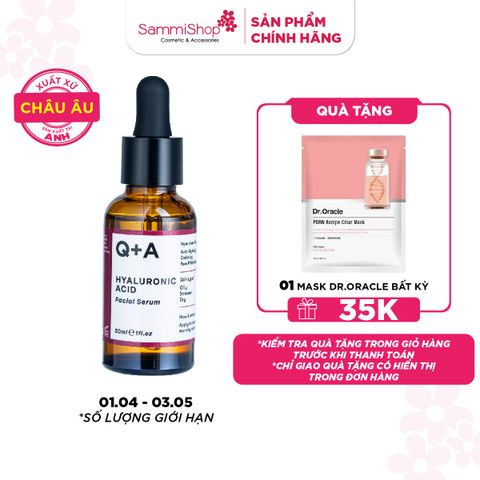 Q+A Tinh chất Hyaluronic Acid Facial Serum 30ml