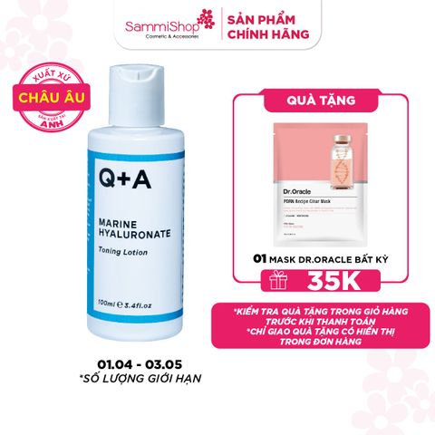 Q+A Nước hoa hồng Marine Hyaluronate Toning Lotion 100ml