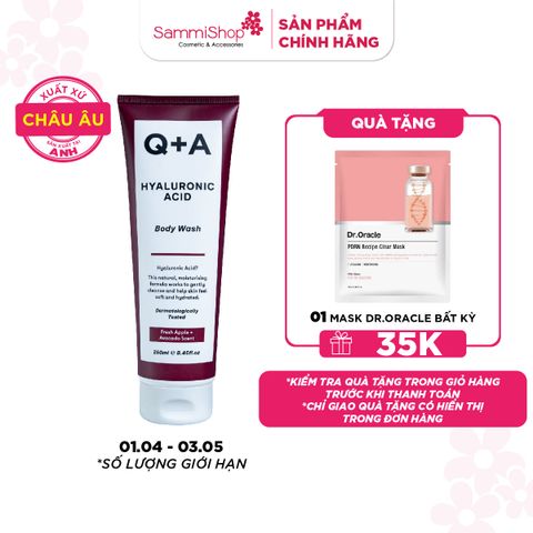 Q+A Sữa tắm Hyaluronic Acid Body Wash 250ml