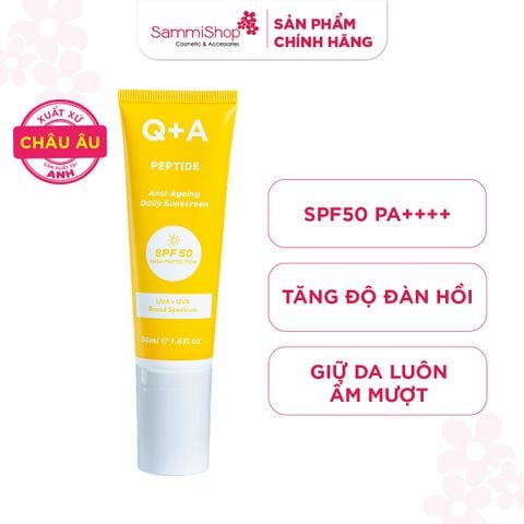 Q+A Kem chống nắng Peptide Anti-Ageing Daily Sunscreen 50ml