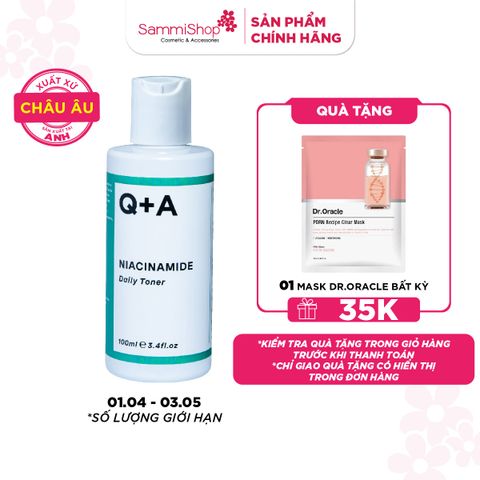 Q+A Nước hoa hồng Niacinamide Daily Toner 100ml