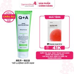 Q+A Tẩy da chết AHA Exfoliator Body Scrub 250ml